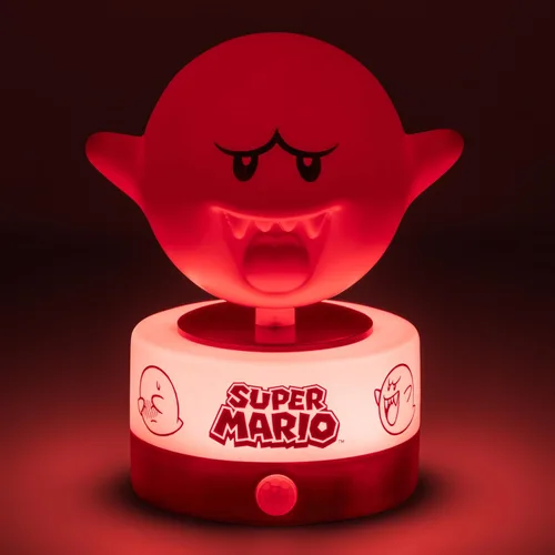 Miniatura 3 de Paladone Super Mario Boo Guardia de Habitación con Sensor de Movimiento y Luz Nocturna, Lámpara LED con Licencia Oficial de Nintendo y Alarma