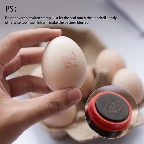 Miniatura 8 de Sellos de huevos para huevos frescos, Sello de huevo de pollo personalizado, Sellos de huevos personalizados, Sellos de huevos para huevos frescos