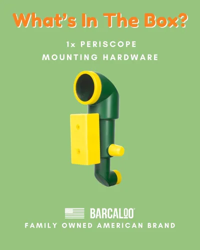Miniatura 5 de Barcaloo Periscopio de juego para niños, niños pequeños, accesorio de juego de periscopio verde, accesorio de columpio monocular para casa