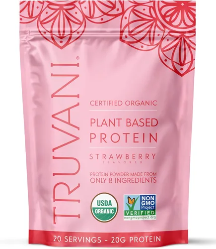 Miniatura 15 de Truvani Suplemento de proteína + verduras Espinaca, col rizada y brócoli 0.35 oz de proteína orgánica a base de plantas 20 porciones USDA