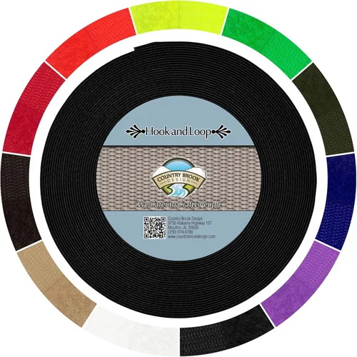 Miniatura 5 de Country Brook Design Cierre de velcro para coser no adhesivo de 2 pulgadas (beige, 50 yardas)