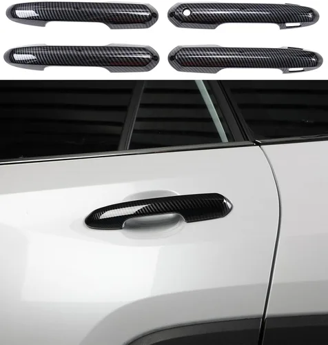 Miniatura 7 de para Toyota RAV4 2019-2025 Tapa de Manija de Puerta, para Toyota Highlander 2020-2025 Tiras Decorativas Deportivas Cromadas para Exterior