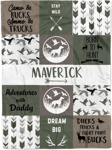 Miniatura 25 de MDPrints - Mantas de bebé personalizadas para niños, regalos personalizados para bebé niño con nombre, mantas de bebé personalizadas, forro polar
