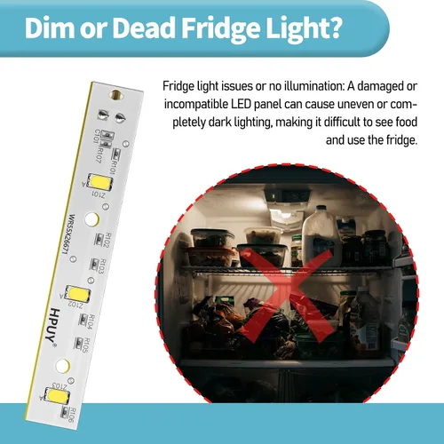 Miniatura 2 de WR55X26679 Placa de luz LED para reemplazo de luz LED de refrigerador GE y reemplazo de luz LED del congelador Ge Reemplaza PS11767930 AP6035586