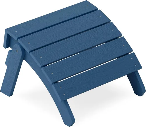 Miniatura 14 de YEFU Adirondack - Juego de 2 otomanas Adirondack, reposapiés de patio, reposapiés Adirondack plegable, resistente a la intemperie para silla Gris
