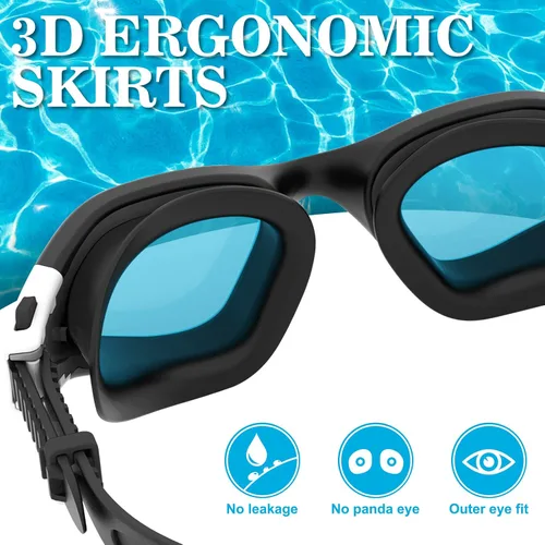 Miniatura 4 de WIN.MAX - Goggles de natación polarizados, antivaho, antirrayos ultravioleta, sin filtraciones y con visión clara para hombres, mujeres, adultos