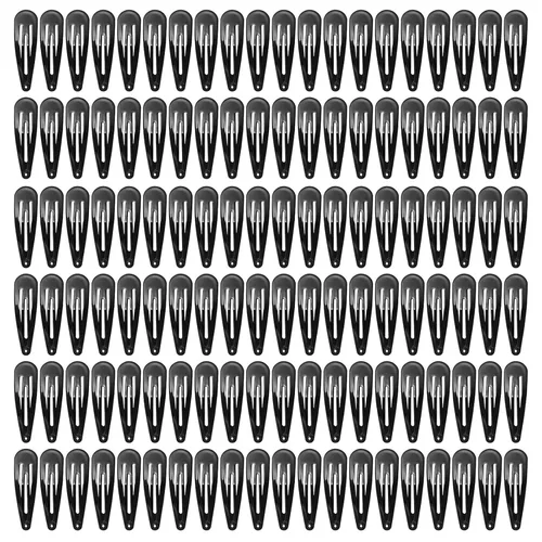 Paquete de 120 pinzas negras para el cabello, pinzas antideslizantes para mujeres y niñas, horquillas duraderas para cabello grueso, recogidos, Negro