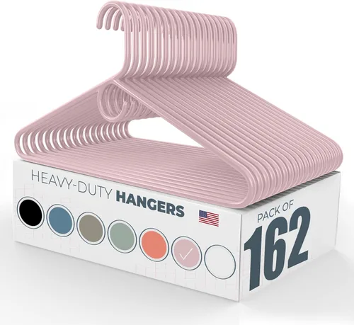 Miniatura 82 de Perchas de plástico resistentes hechas en Estados Unidos a granel, 20, 30, 50, 100 unidades disponibles, perchas de plástico fuertes, perchas