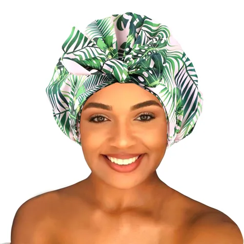 Miniatura 9 de Gorro de ducha de 30 piezas, desechable, de plástico, impermeable, para spa, extra grande, para mujeres, viajes, uso doméstico, peluquería XL-30