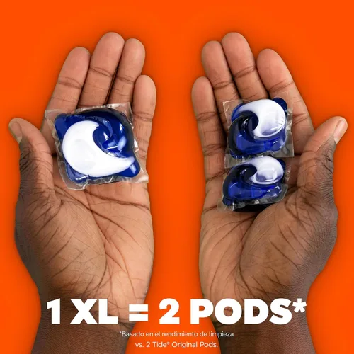 Miniatura 4 de Tide, cápsulas de detergente para lavandería Odor Defense + Oxi, aroma original, 18 unidades, luchador avanzado de olores + manchas, cápsulas
