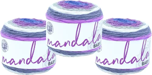 Miniatura 28 de Lion Brand Yarn (1 madeja) Mandala Baby Yarn, Wishing Well, 1770 pies (paquete de 1)
