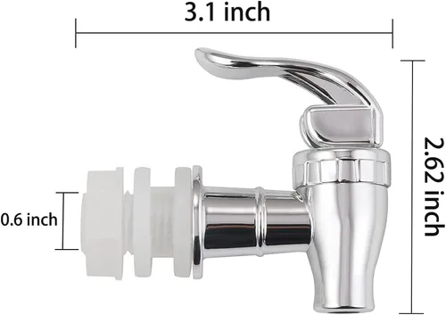 Miniatura 3 de Espiga de repuesto para dispensador de bebidas, espitas estilo empuje, boquilla de repuesto para dispensador de agua, paquete de 2