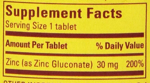 Miniatura 8 de Nature Made Zinc 30 mg, 100 tabletas (paquete de 6)