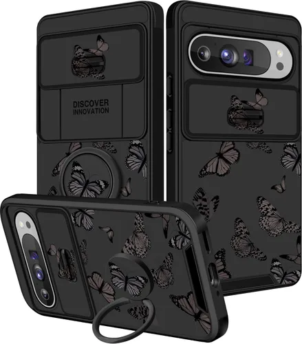 Miniatura 20 de Funermei Funda 2 en 1 para Google Pixel 7 Pro para mujeres, funda de teléfono de girasol lindo para niñas, diseño de flores florales femeninas