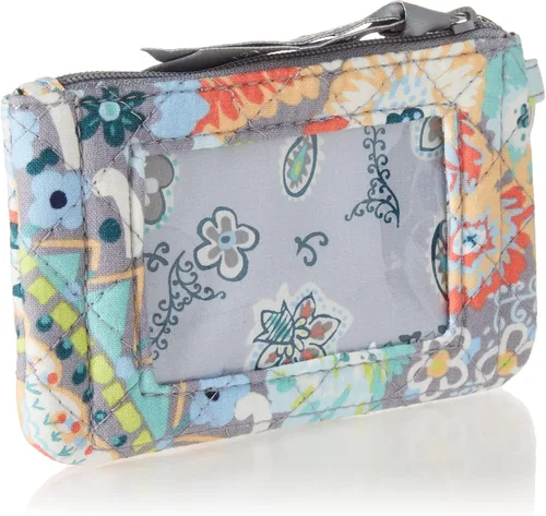 Miniatura 2 de Vera Bradley Cartera de algodón con cremallera para identificación para mujer