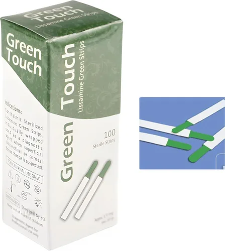 Tacto verde oftálmico (tiras verdes lisamina) - 100 por KASHSURG