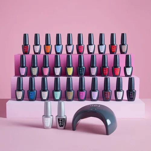 Miniatura 7 de OPI GELement LED Cure Gel Nail Polish System DIY Salon Quality Assorted Colors, Base & Top Coat LED Curing Lamp Starter Kit + Prep Supplies