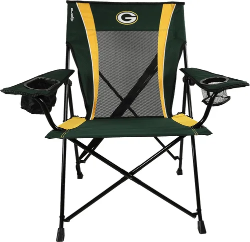 Miniatura 4 de Kijaro Silla plegable para ventilador deportivo, 26 pulgadas de largo x 35.5 pulgadas de ancho x 37 pulgadas de alto, Green Bay Packers
