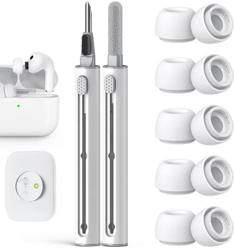 Miniatura 23 de Pohgelan Compatible con AirPods Pro de 2ª/1ª Generación Puntas de Repuesto para Auriculares, con Orificio de Reducción de Ruido y Pantalla