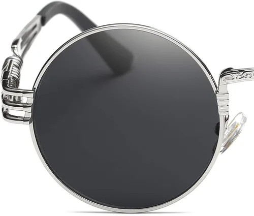Miniatura 60 de Dollger Gafas de sol redondas Steampunk con marco de metal