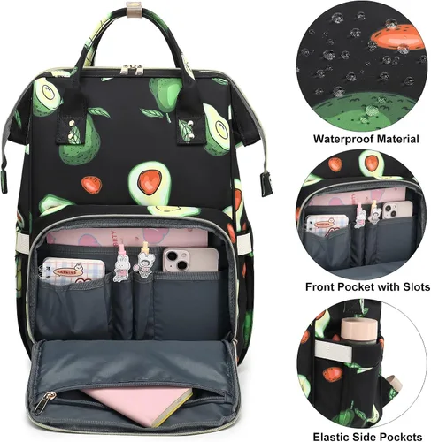 Miniatura 2 de Mochila para computadora portátil para mujer, mochila escolar para la universidad, mochila de trabajo, negocios, viajes, mochilas para computadora