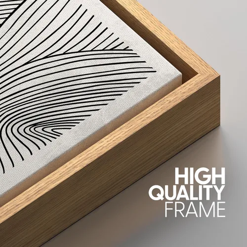 Miniatura 329 de SIGNWIN Lienzo enmarcado para pared, arte con pinceladas de flujo neutro en tonos beige abstractos, ilustraciones, arte moderno, decorativo
