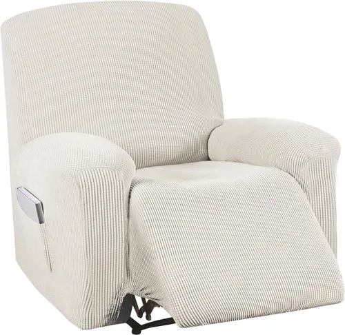 Miniatura 61 de Turquoize Funda elástica para silla reclinable, funda para sofá reclinable, funda de sofá de 1 pieza con bolsillo lateral, funda protectora
