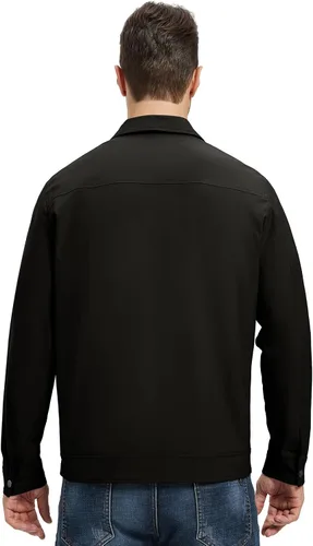 Miniatura 5 de Rdruko Chaquetas ligeras para hombre Cortavientos de primavera y otoño Chaquetas ligeras Casuales y elegantes con bolsillos
