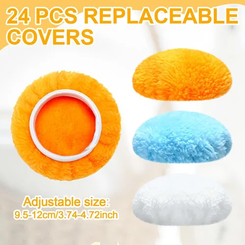Miniatura 2 de Preboun 24 almohadillas lavables para máquina de escultura corporal, almohadilla de masaje lavable, almohadillas de fibra reemplazables, fundas