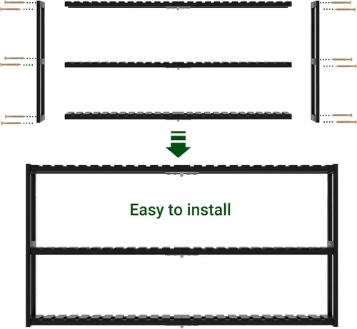 Miniatura 3 de Organizador de baño extralargo, estantes de almacenamiento 100% de bambú, altura ajustable sobre el inodoro, estante flotante para pared y ducha, se