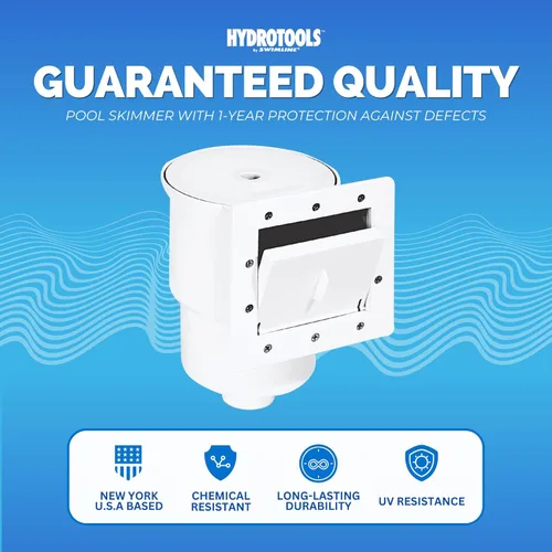 Miniatura 6 de HydroTools de Swimline filtro estándar para alberca de plástico ABS, color crema Estándar (blanco)