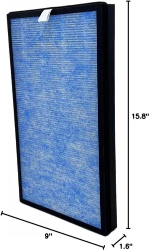 Miniatura 6 de Filtros He-PA de repuesto compatibles con purificador de aire Partu BS-07, filtración de 4 etapas de carbón activado de alta eficiencia, paquete de 2