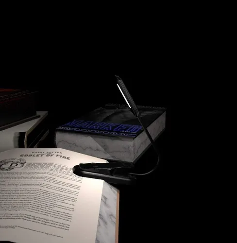 Miniatura 6 de PERFECTDAY Luz de libro recargable por USB, lámpara de lectura de 12 LED con 3 niveles de brillo, luz nocturna amigable para los ojos para leer