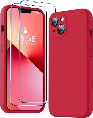 Miniatura 23 de BossKiss Funda compatible con iPhone 13 Pro, silicona de alta calidad mejorada [protección de cámara] [2 protectores de pantalla]
