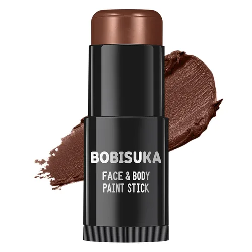 Miniatura 24 de BOBISUKA Palo de pintura facial plateada, palos de pintura de cuerpo completo plateado metálico impermeable, kit de pintura mezclable