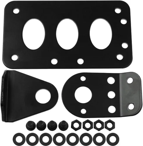 Miniatura 2 de Soporte de placa de matrícula de motocicleta 3/4" montaje lateral apto para Harley Bobber Chopper bicicleta personalizada