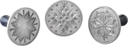 Miniatura 10 de Nordic Ware – Sellos de galletas fundidos geométricos