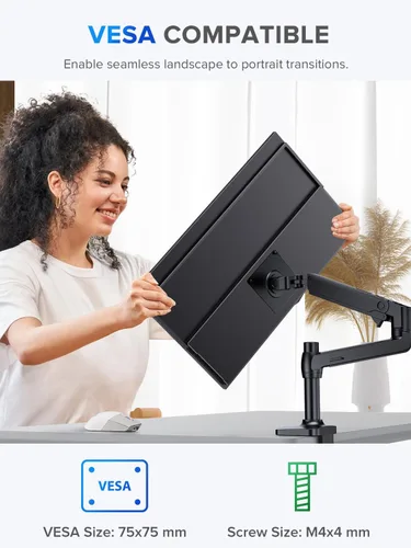 Miniatura 7 de UPERFECT Monitor portátil con pantalla táctil 2K QLED, monitor de juegos de 22" con VESA y soporte ajustable de 180°, 2560×1440 QHD FreeSync HDR