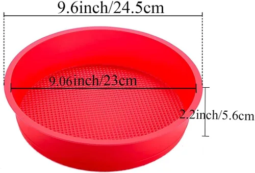 Miniatura 2 de Springform - Protector para sartén redonda de 8 pulgadas, 8.5 pulgadas, molde desmontable de silicona, funda de baño de agua, impermeable