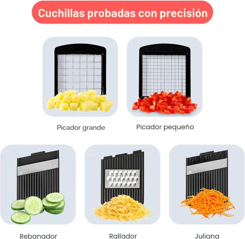 Miniatura 4 de Cortador de mandolina Fullstar para cocina - Picador de verduras, cebolla, patata, picador y cortador de alimentos, frutas y verduras