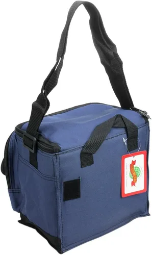 Miniatura 2 de Transworld Bolsa térmica duradera de lujo con correa para el hombro, (9 x 7 x 8 pulgadas, azul marino)