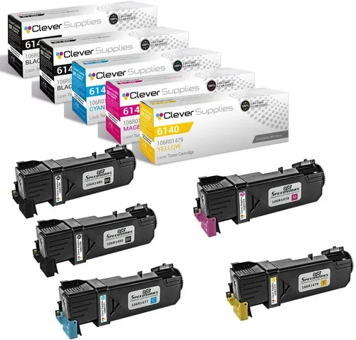 Miniatura 290 de CS compatible Xerox Phaser 6510/WorkCentre 6515 (106r03480) 2 cartuchos de tóner negro para Phaser 6510, WorkCentre 6515 2 negro