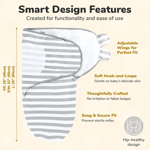 Miniatura 2 de Mama Cheetah Saco de envolver para bebés prematuros, saco de dormir orgánico para bebés prematuros, manta para envolver prematuros, envolturas