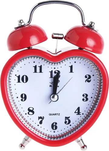 Miniatura 8 de SHISEDECO - Reloj despertador de 3 pulgadas, con doble campana, alarma fuerte, silencioso, analógico, de cuarzo, con luz nocturna, operado por Azul
