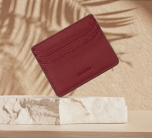 Miniatura 2 de Grande -3633 Estuches para tarjetas, Borgoña, Minimalista