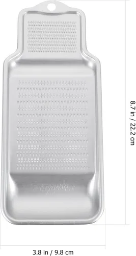 Miniatura 4 de MAGICLULU Rallador de queso Zester de ajo y jengibre de 8.74 pulgadas, molinillo de lodo portátil con agujero para colgar verduras, quesos duros