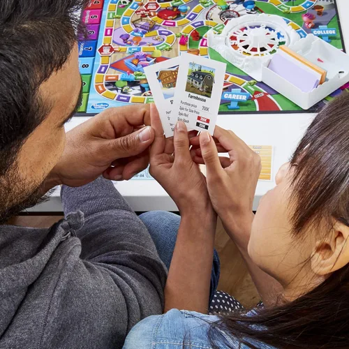 Miniatura 10 de Juego de mesa The Game of Life, juegos familiares para niños de 8 años en adelante, las clavijas vienen en 6 colores, juegos de mesa familiares