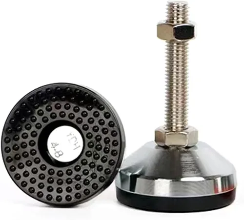 Miniatura 10 de Pie nivelador de poste roscado ajustable, paquete de 2, pies autonivelantes de mesa atornillados en pies niveladores rosca M14, capacidad de 440