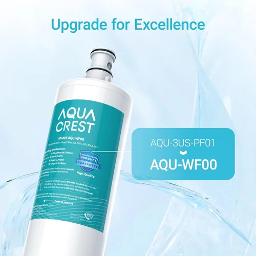 Miniatura 7 de Filtro de agua AQUACREST 3US-PF01 para debajo del fregadero, repuesto para Advanced 3US-PF01, 3US-MAX-F01H, 3US-PF01H, Delta RP78702, Manitowoc