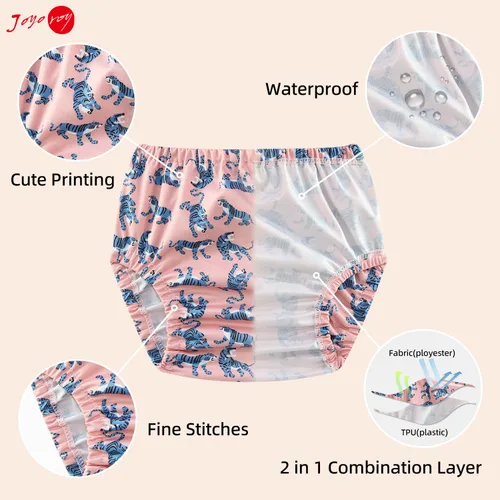 Miniatura 2 de Joyoroy - Fundas de pañales para niñas, pantalones de goma para niños pequeños, fundas de plástico para pañales 5T, pantalones de entrenamiento